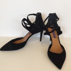 Ralph Lauren Collection Purple Label Suede Pumps